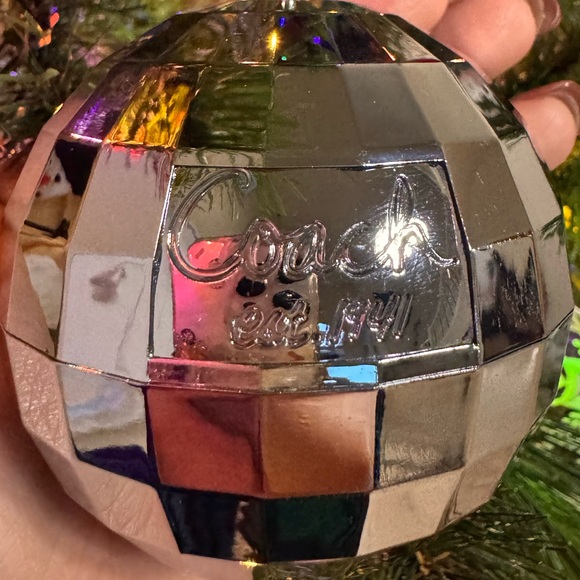 Coach Poppy disco ball ornaments 🪩. RARE 9 in - Picture 8 of 9